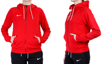 Bluza damska rozpinana z kapturem Nike Park 20 czerwona