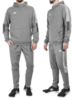 Komplet dresowy męski Adidas Tiro 21 szary