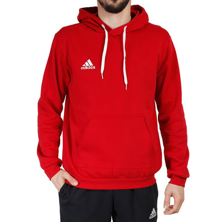 Bluza męska z kapturem Adidas Entrada 22 czerwona