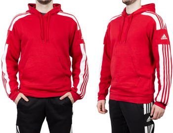 Bluza męska z kapturem Adidas Squadra 21 czerwona