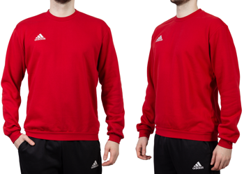 Bluza męska bez kaptura Adidas Entrada 22 czerwona