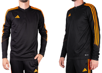 Bluza męska rozpinana Adidas Tiro 23 pomarańczowa/czarna
