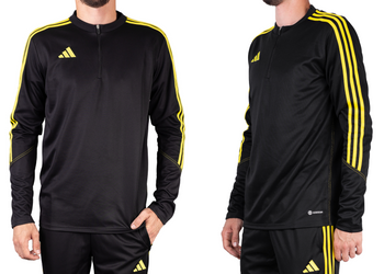 Bluza męska rozpinana Adidas Tiro 23 żółta/czarna