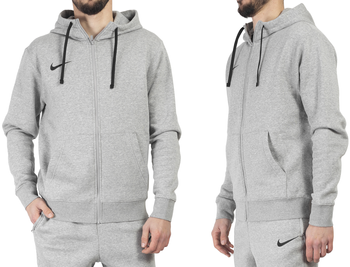 Bluza męska rozpinana z kapturem Nike Park 20 jasnoszara