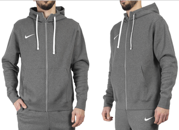 Bluza męska rozpinana z kapturem Nike Park 20 szara