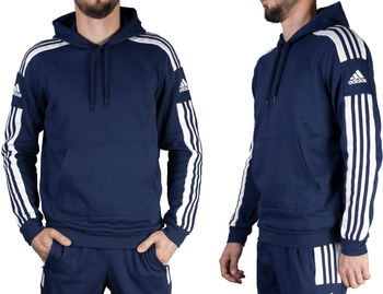 Bluza męska z kapturem Adidas Squadra 21 granatowa