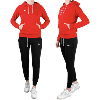Komplet dresowy damski Nike Park 20 czerwony/czarny
