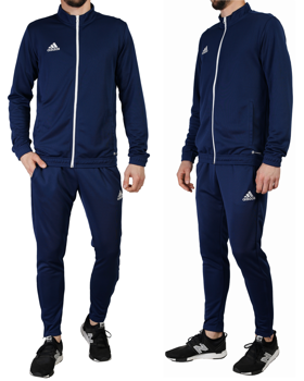 Komplet dresowy męski Adidas Entrada 22 granatowy