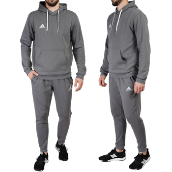 Komplet dresowy męski Adidas Entrada 22 szary