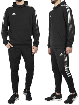 Komplet dresowy męski Adidas Tiro 21 czarny