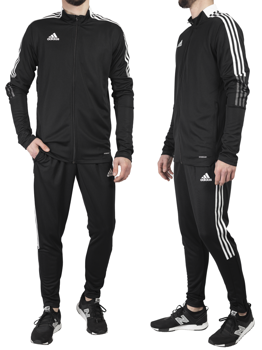 Komplet dresowy męski Adidas Tiro 21 czarny