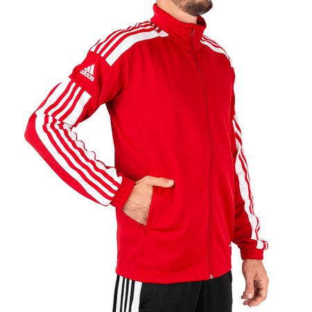 Bluza męska rozpinana Adidas Squadra 21 czerwona