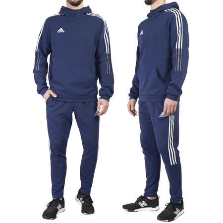 Komplet dresowy męski Adidas Tiro 21 granatowy